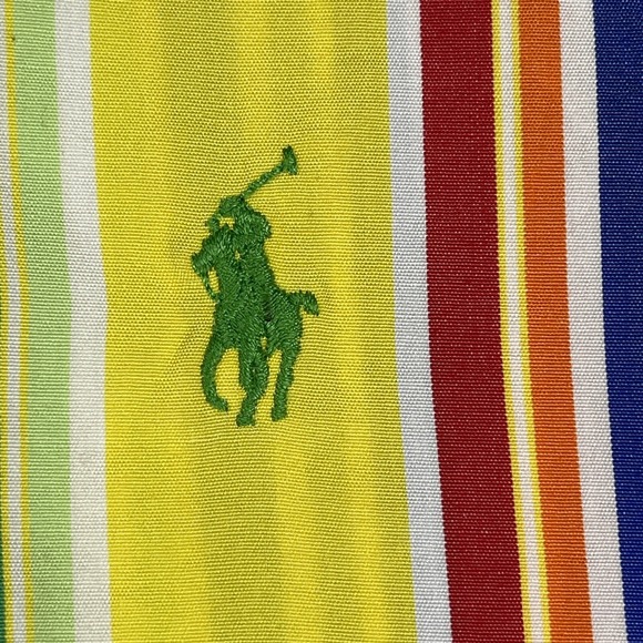 Ralph Lauren Shirt Mens‎ 17.5 XL Yellow Striped Vintage 90s Casual Workwear - Picture 6 of 14